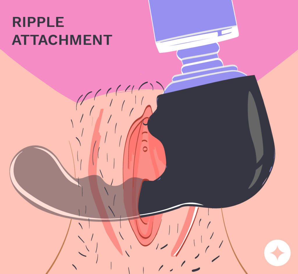 The Le Wand Ripple Attachment is the perfect sex toy accessory to achieve a blended orgasm