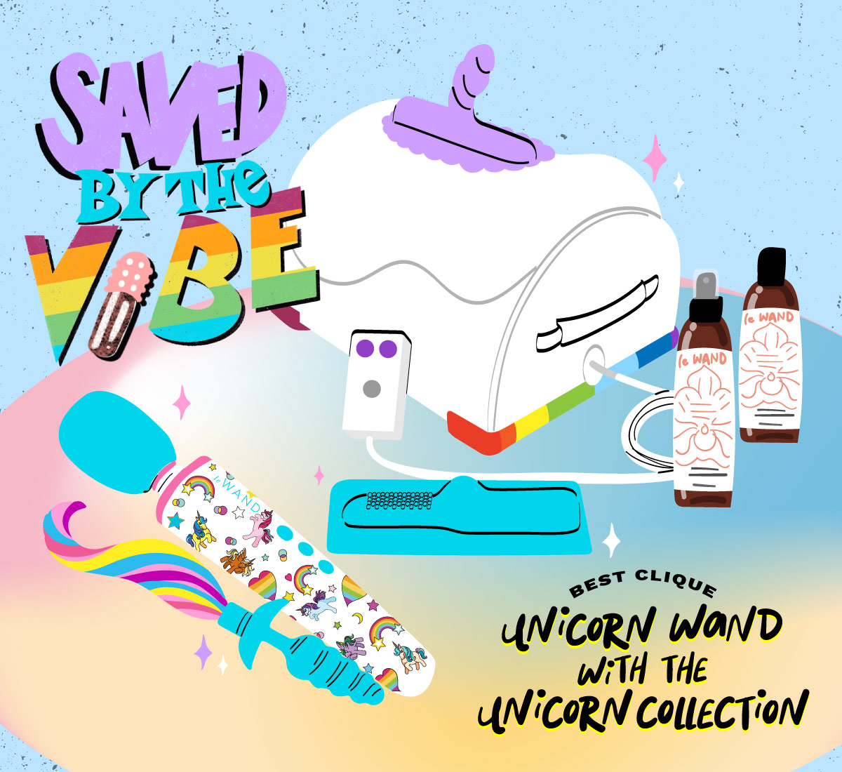 Saved By The Vibe Unicorn Wand