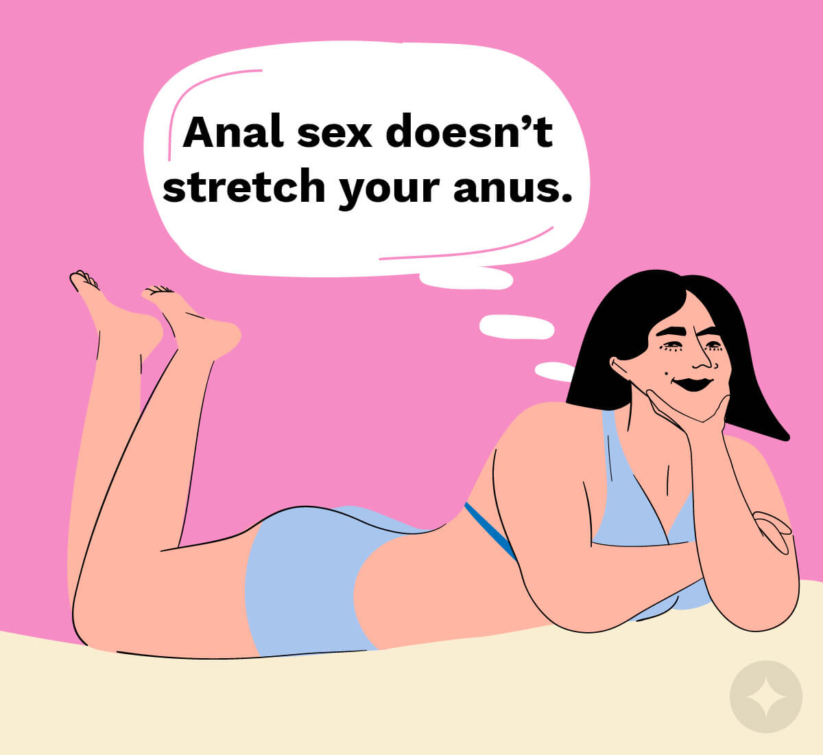 One of the most common myths about anal play is that it's painful