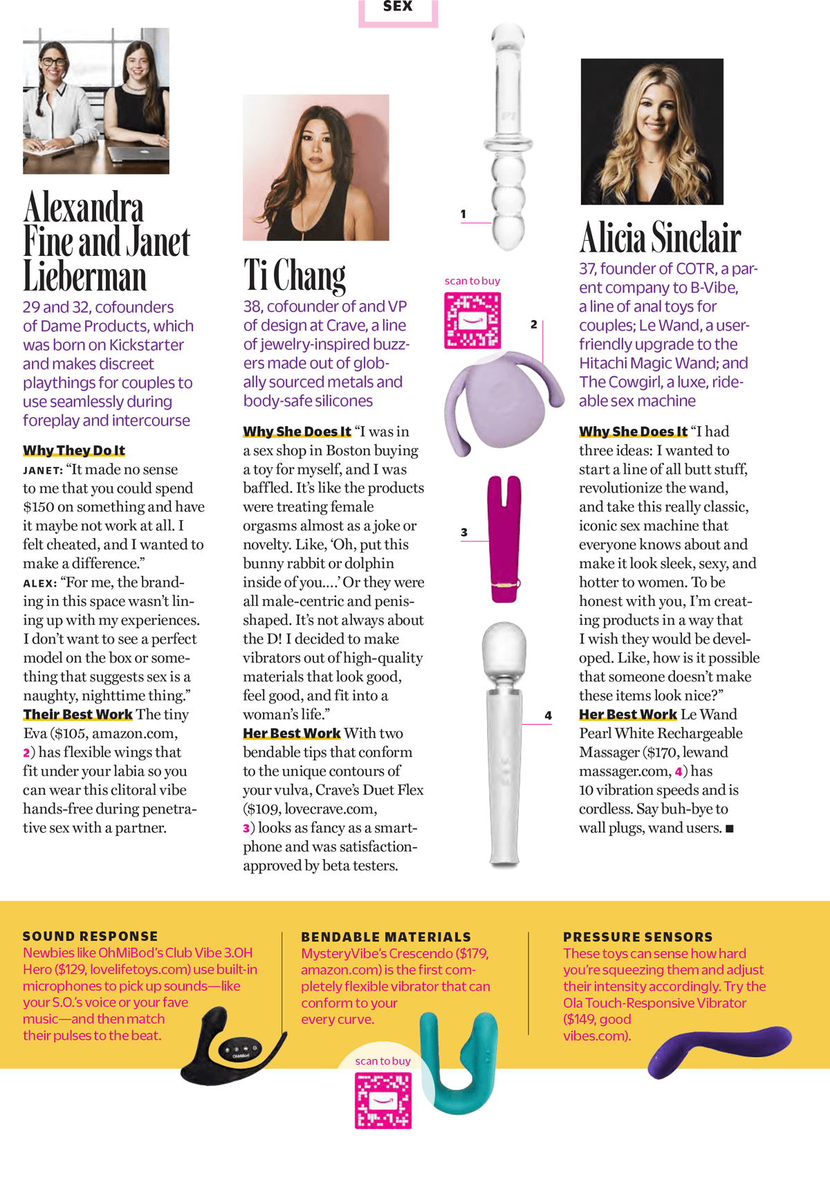 Cosmo speaks with Le Wand's founder Alicia Sinclair about how women are revolutionizing pleasure.