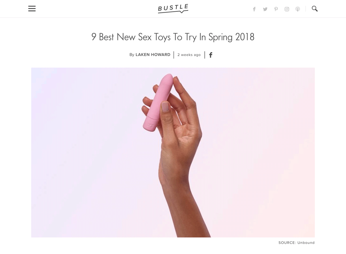 Bustle recommends Le Wand as one of the best sex toys to try in spring 2018