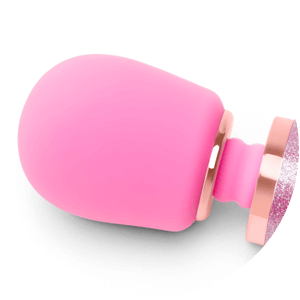 The head of the Le Wand Petite Massager is made from 100% body-safe silicone