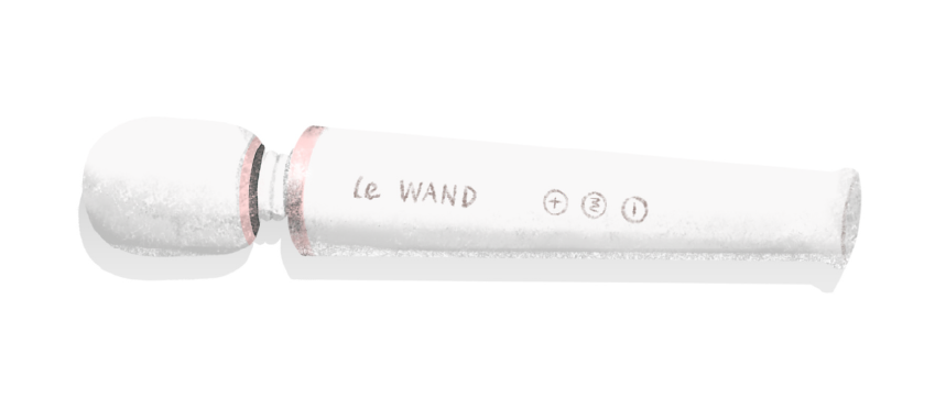 Le Wand Rechargeable Wand Massager Pearl White